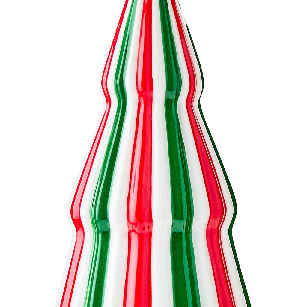 Red/White/Green Ceramic Tree Christmas Ornament, 5", by Holiday Time