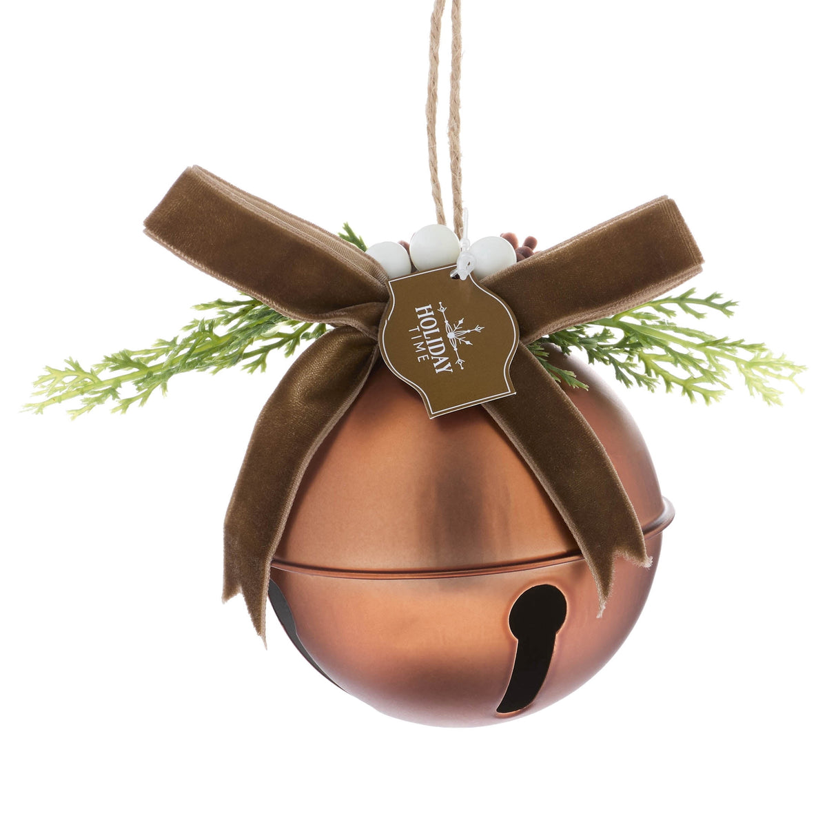 Bronze Jingle Bell Christmas Ornament, 4", by Holiday Time