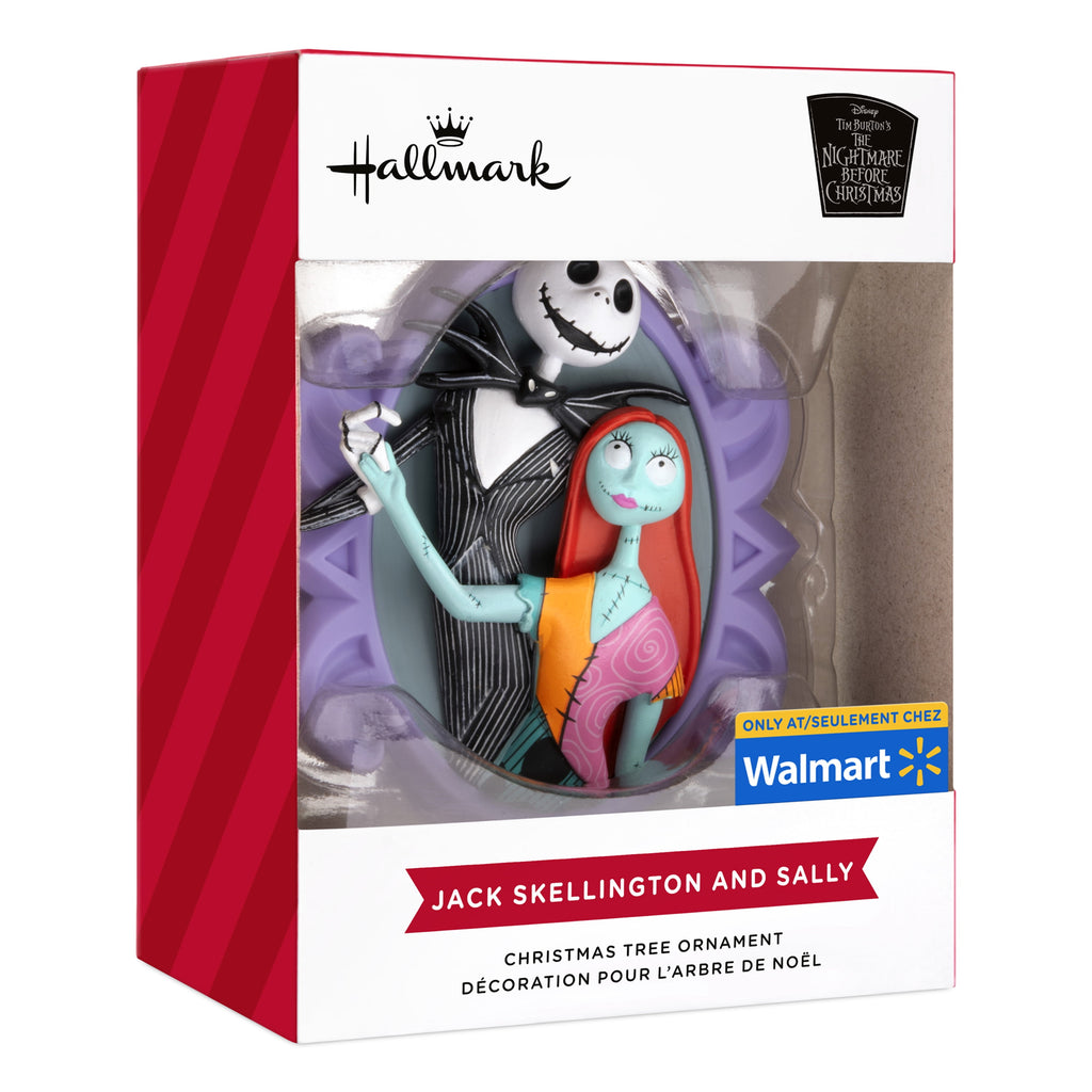Hallmark Christmas Ornament (Disney Tim Burton's Jack and Sally), 1 Count