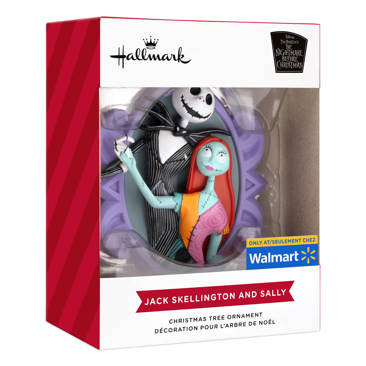 Hallmark Christmas Ornament (Disney Tim Burton's Jack and Sally), 1 Count