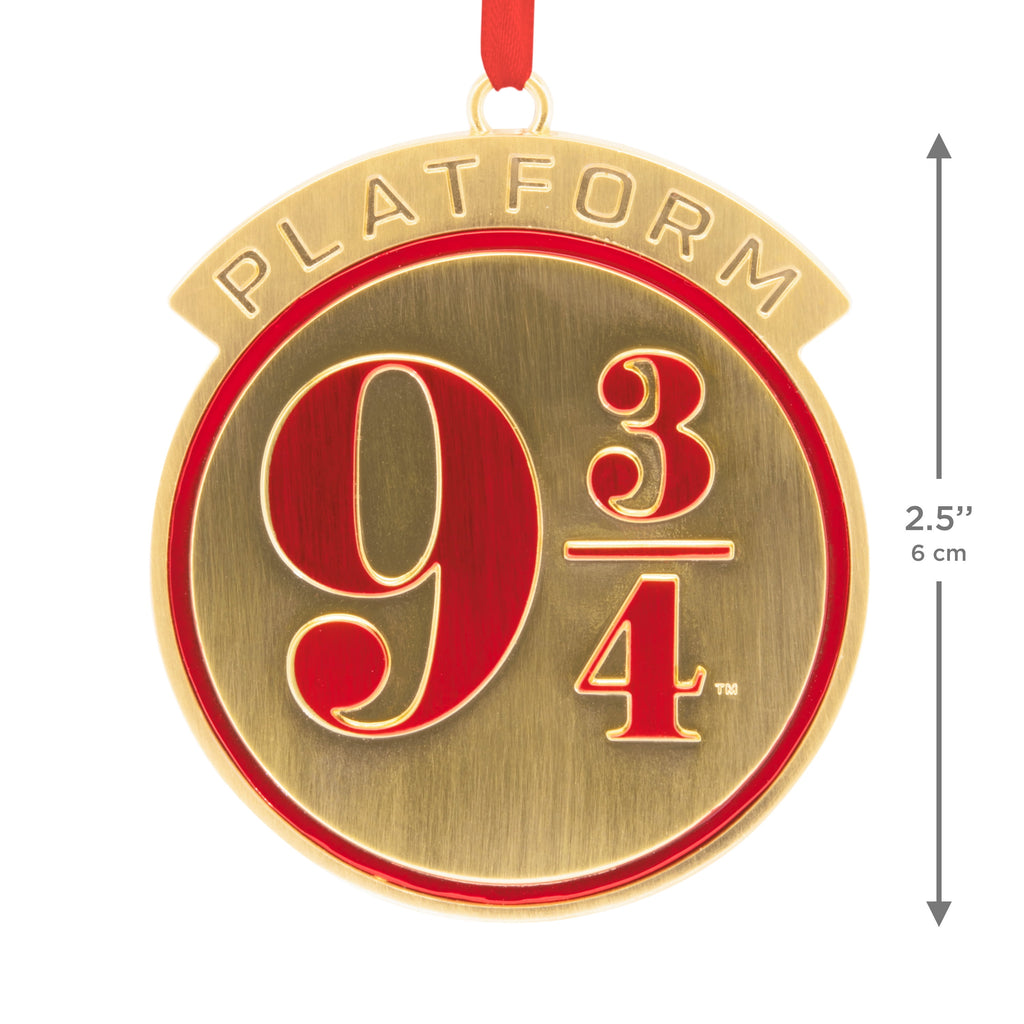 Hallmark Christmas Ornament (Harry Potter Platform 9 3/4, Metal), 1 Count