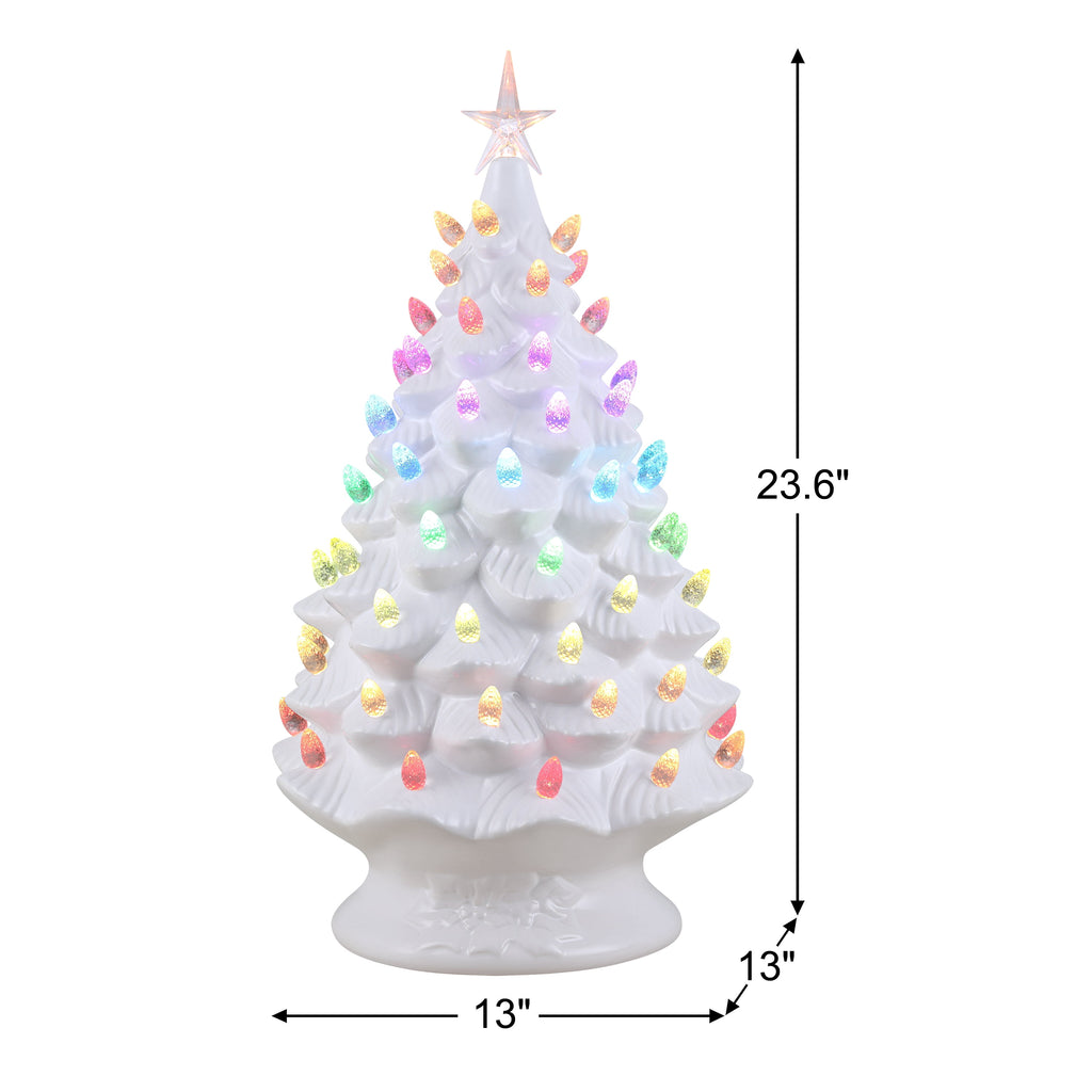 Mr. Christmas 8 in. Nostalgic Ceramic Tree - Green