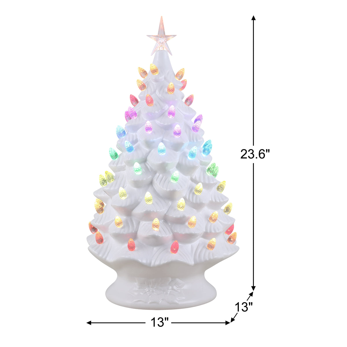 Mr. Christmas 8 in. Nostalgic Ceramic Tree - Green