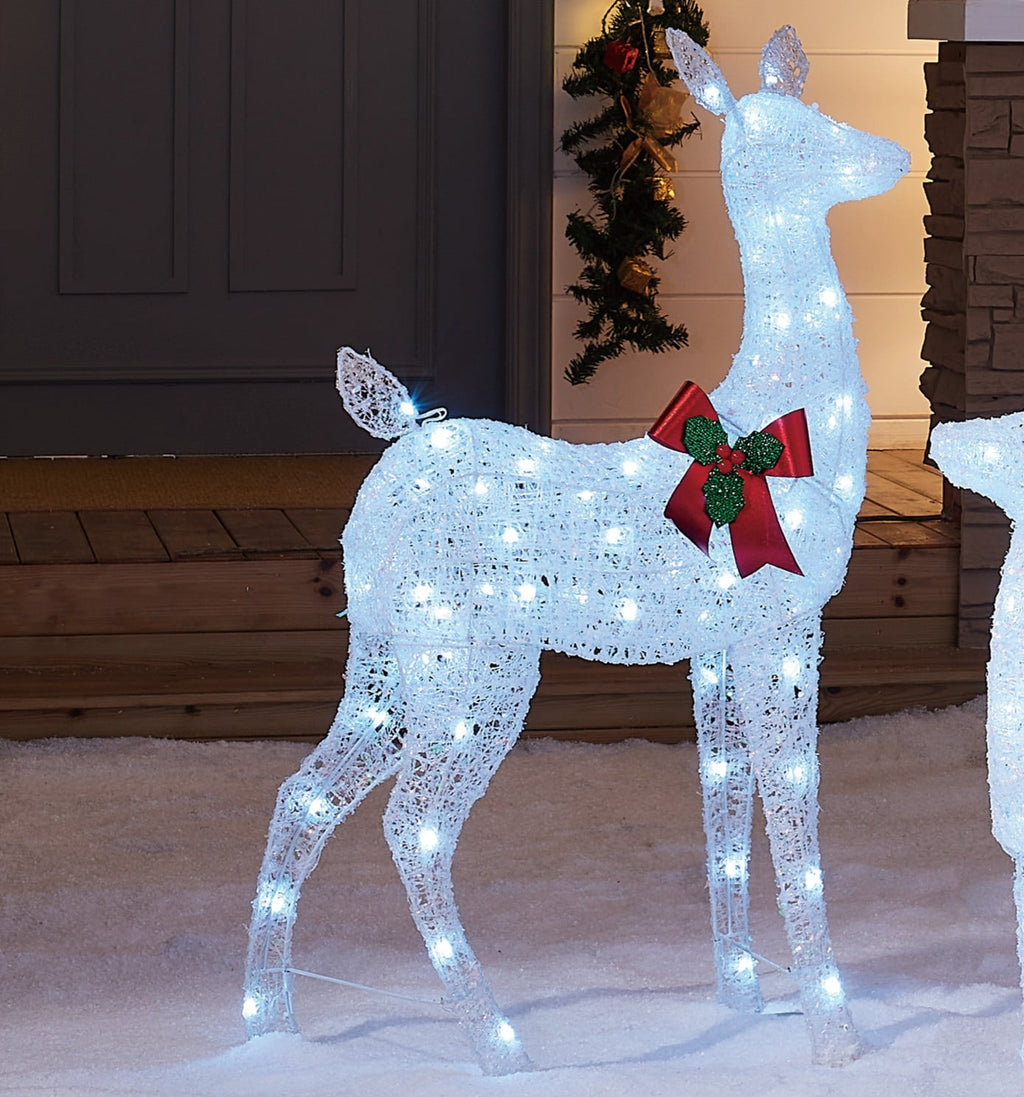 Light-Up LED Christmas Set of 3 Deer Family Decoration Set, by Holiday Time