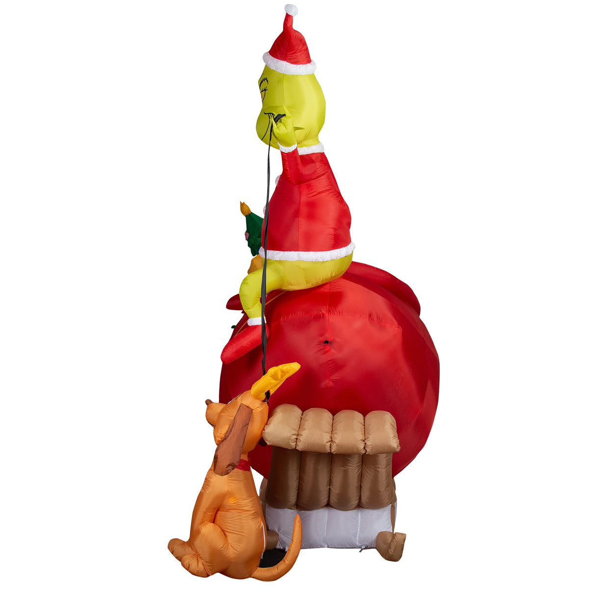 Airblown Inflatables Christmas 12 Foot Grinch and Max in Sleigh