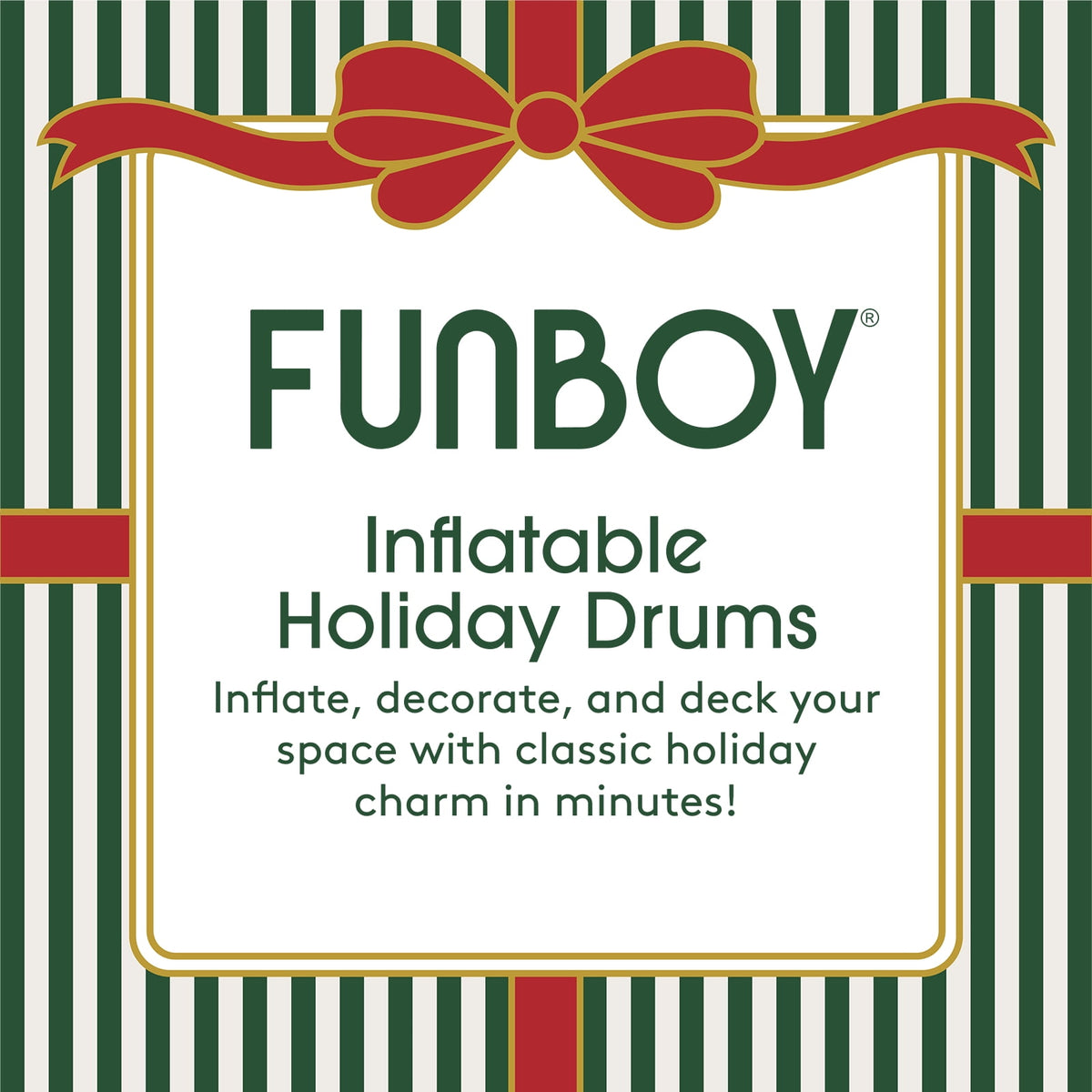 FUNBOY Inflatable Holiday Ornaments – 3-Pack