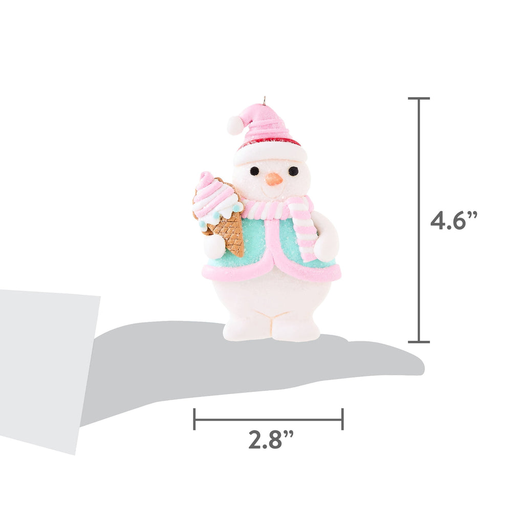 Multicolor Clay Dough Snowman Christmas Ornament, 4.6", by Holiday Time