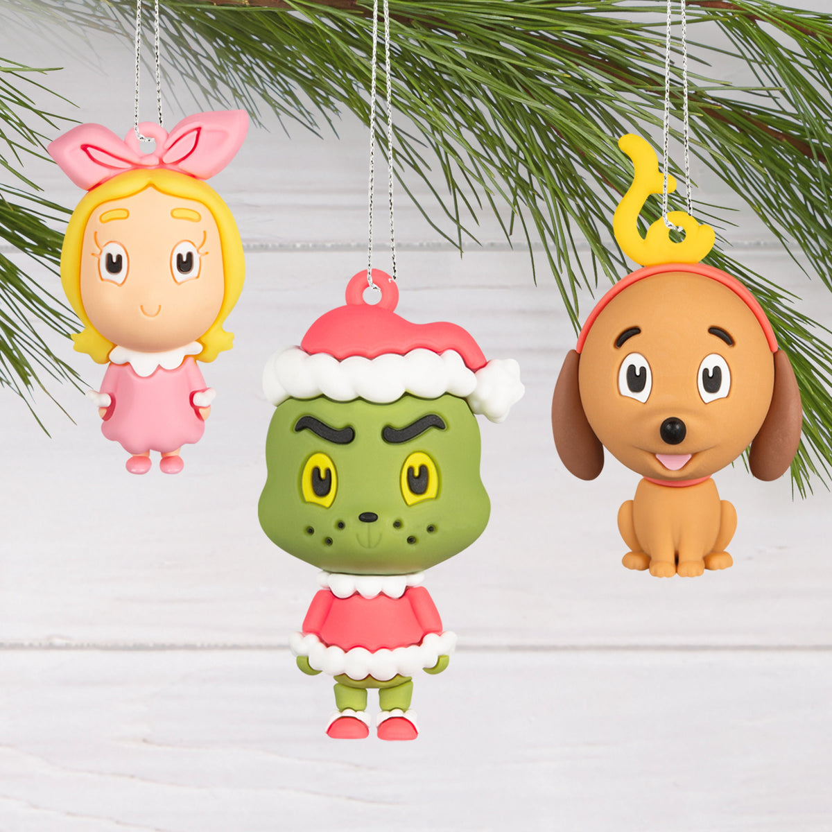 Hallmark Countdown Calendar 12 Mini Ornaments (Grinch, Christmas), 1 Count