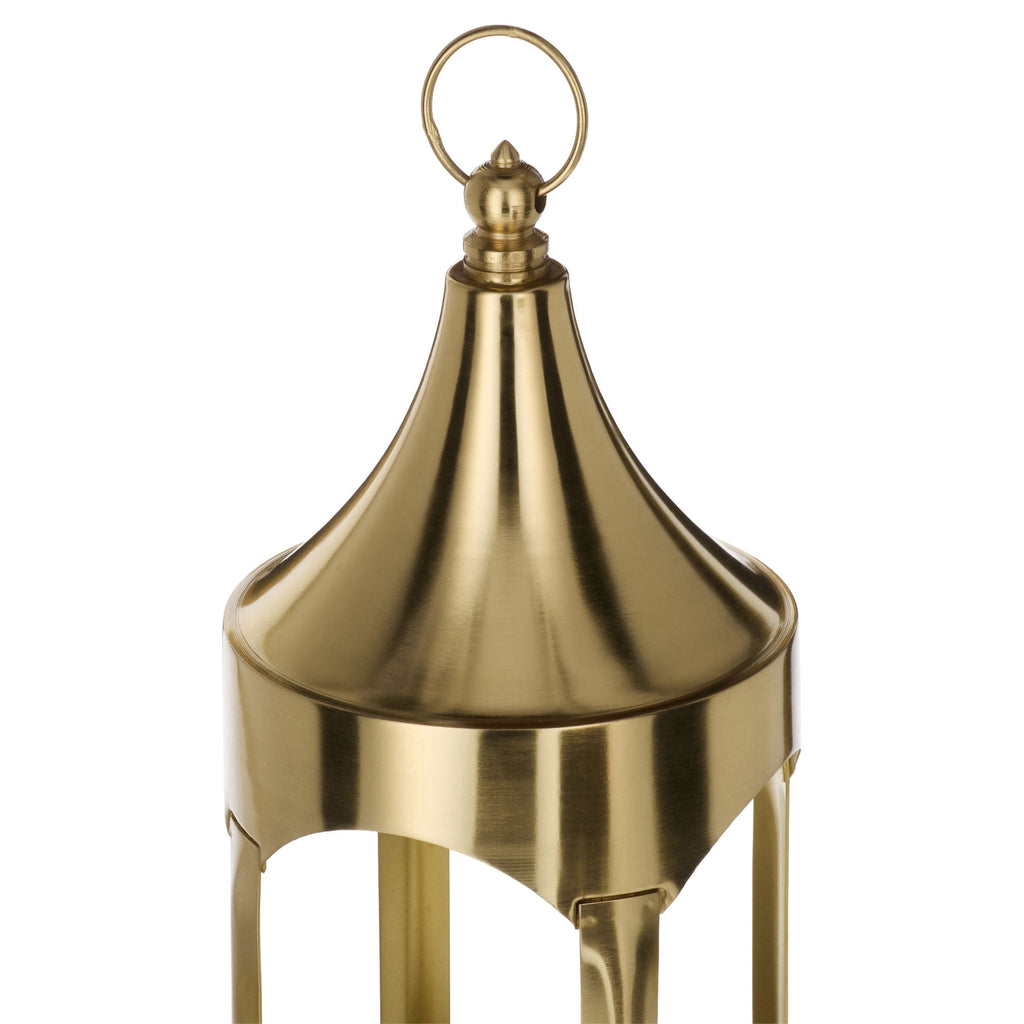 Metal Lantern Christmas Decoration, Gold, 14.8", by Holiday Time