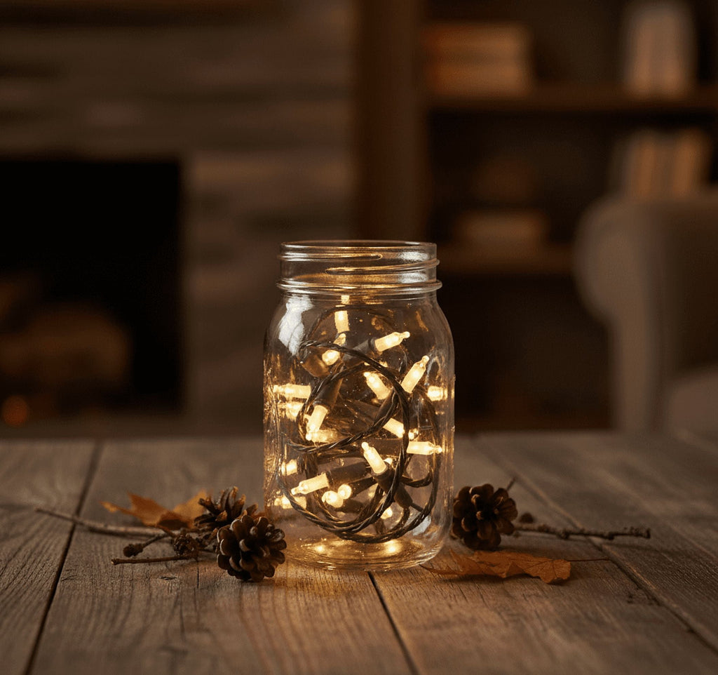 Brite Star 100 Lt Random Twinkling Mini, clear, green wire