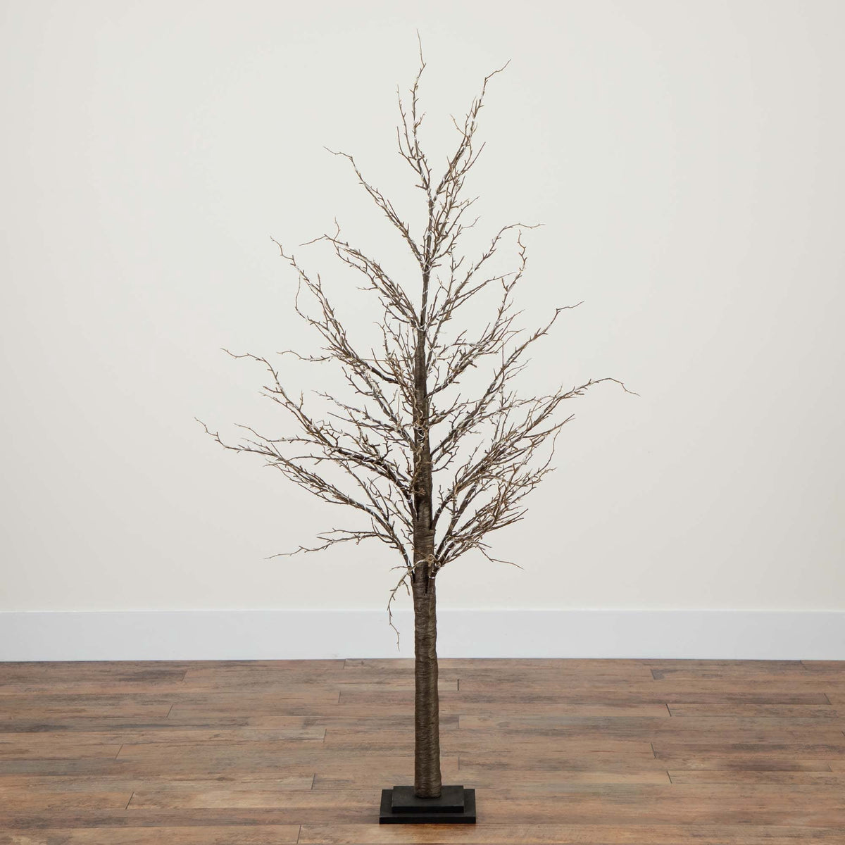 Nearly Natural Pre-Lit Brown Twig Artificial Christmas Tree - 4' - Warm White LED Lights