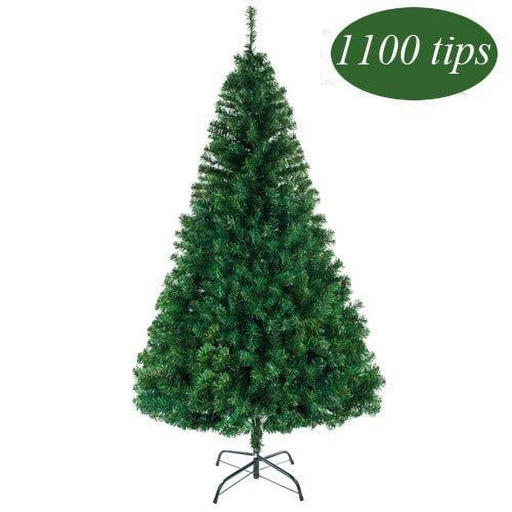 Ktaxon 7ft Artificial Full Christmas Tree with 1200 Tips, Holiday Xmas Tree for Home Party Decoration, Includes Stand
