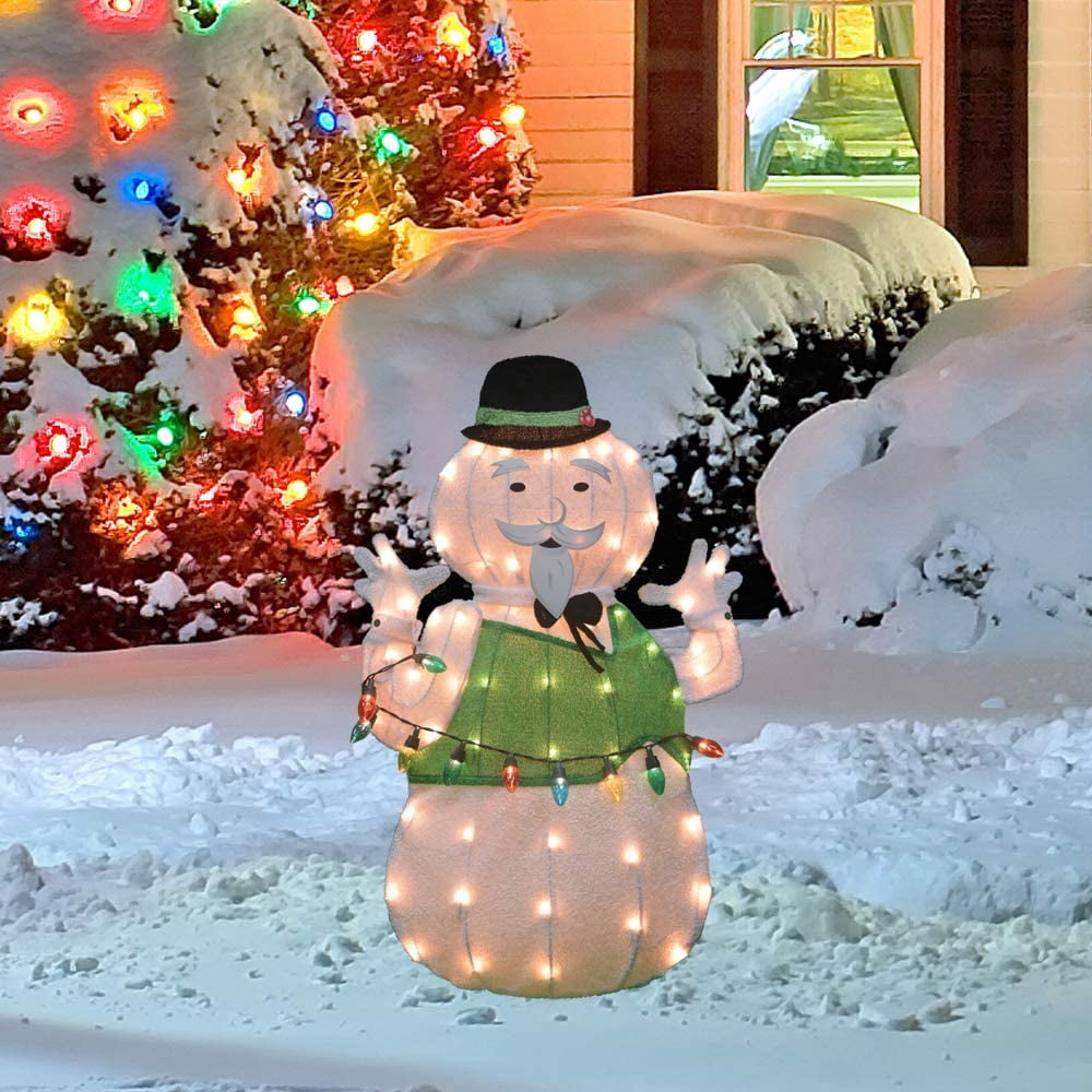 Rudolph Prelit LED Indoor/Outdoor Christmas 3D Yard Decor Sitting Clarice, with 70 White LED Lights 24"