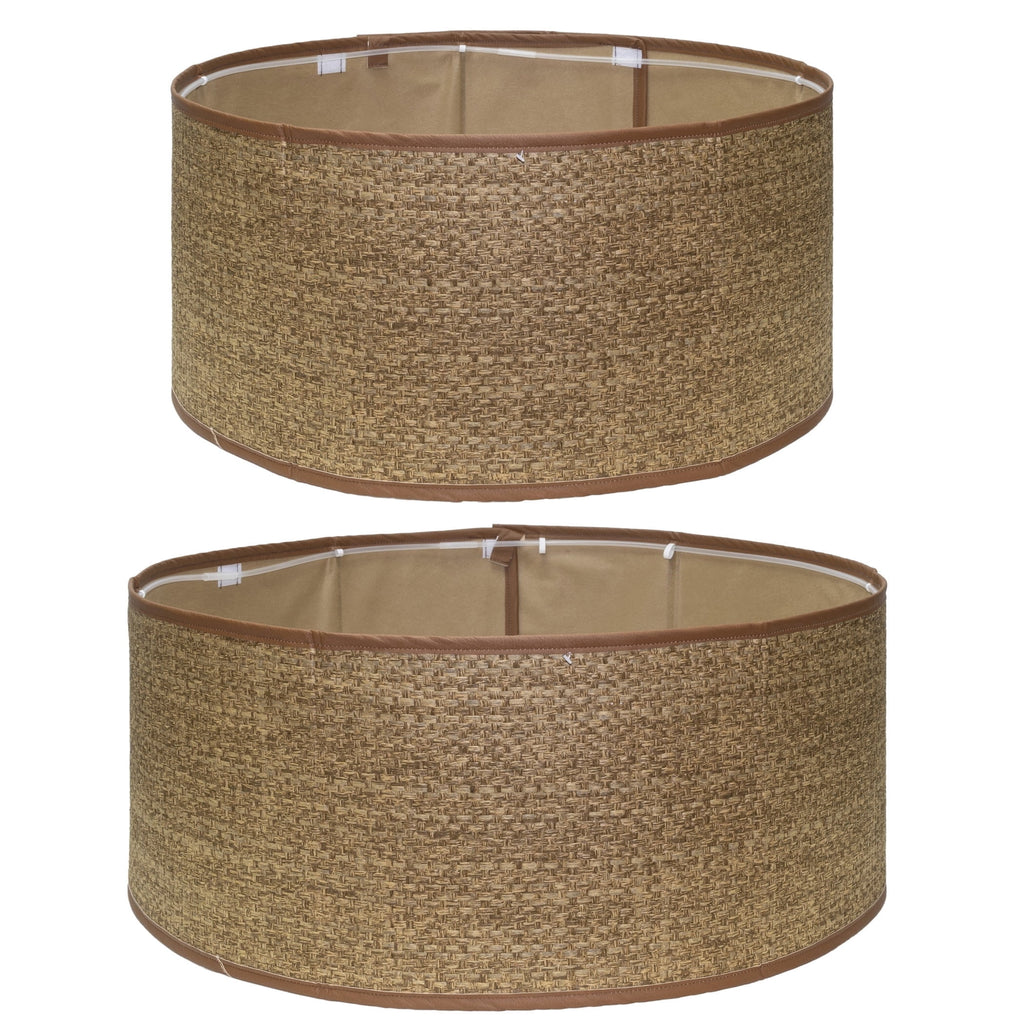 Wicker Stand Band Adjustable Christmas Tree Collar, Brown, 22"-26", by Holiday Time