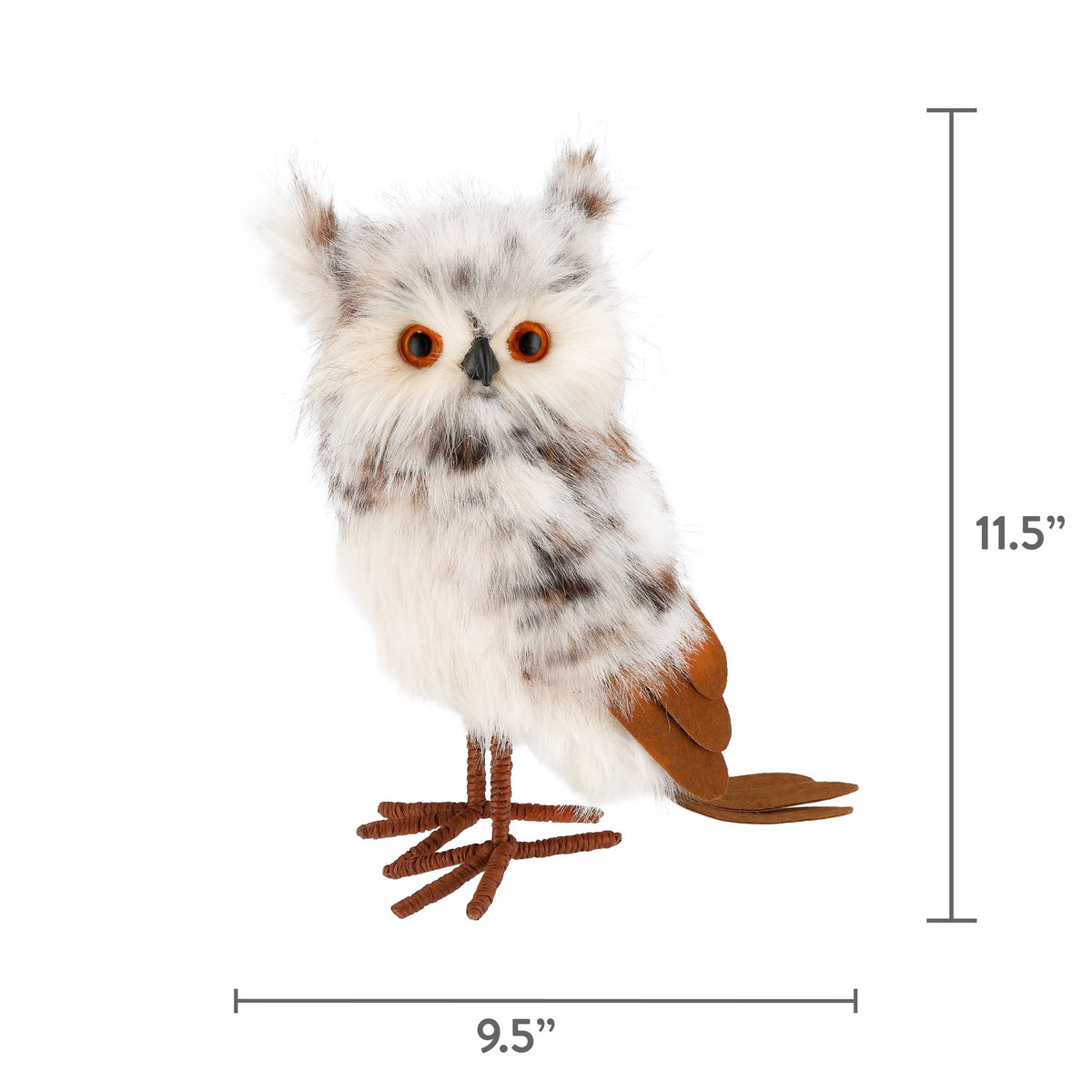 Spotted Owl Christmas Decoration, Multicolor, 11.5", by Holiday Time
