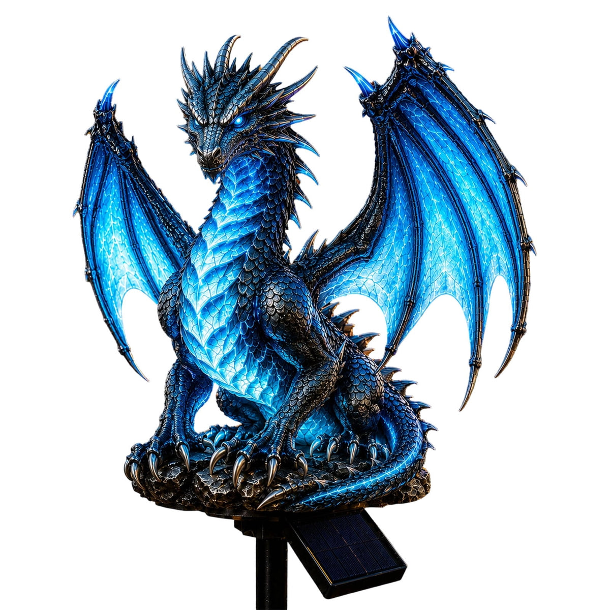 Clearance! Solar Dragon Garden Statue Light, Dragon Solar Light Outdoor Decor, Fantasy Dragon Lamp with LED Glow, Solar Powered Garden Statue for Yard Patio Lawn Pathway Halloween Garden Decor