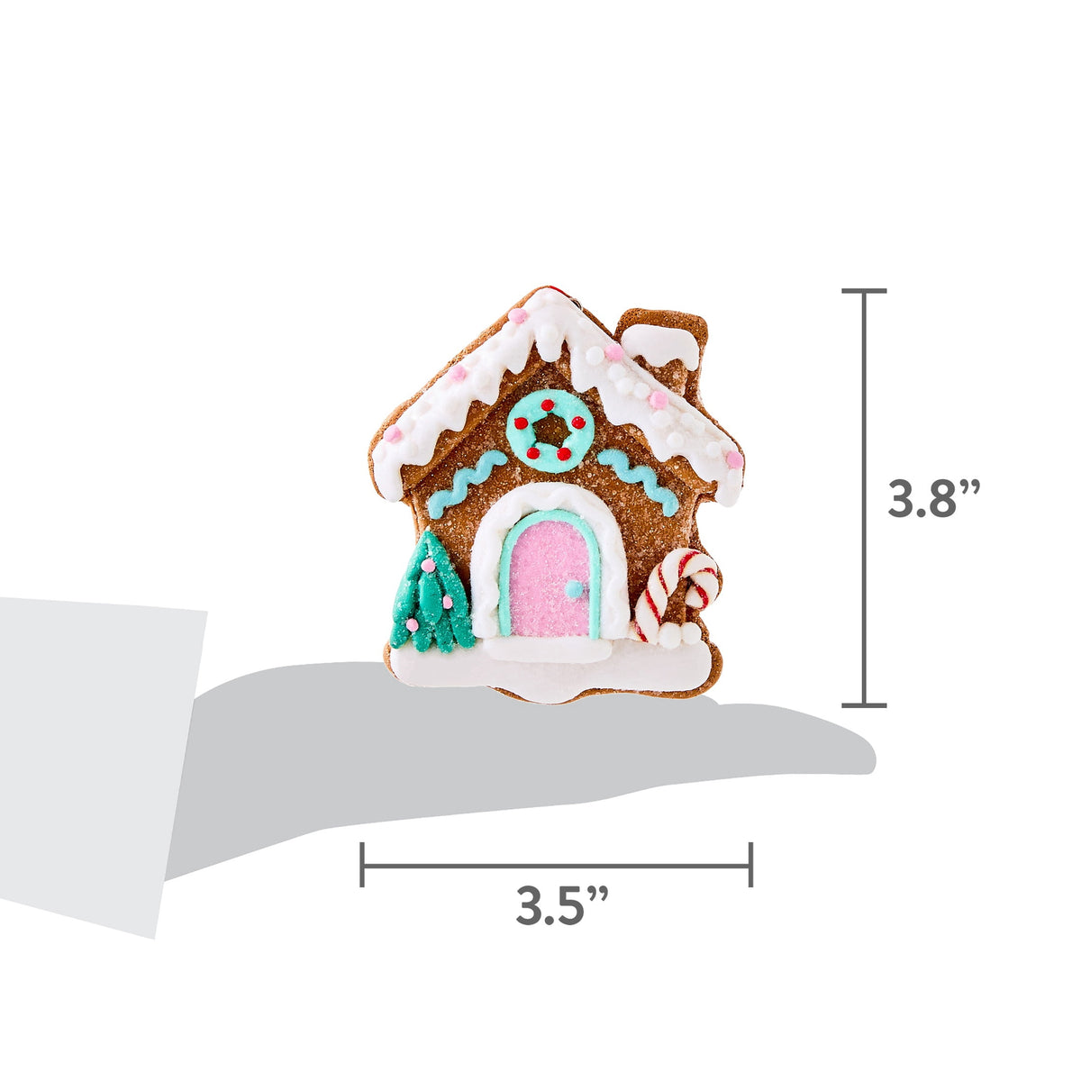 Multicolor Clay Dough Gingerbread House Christmas Ornament, 3.8", by Holiday Time