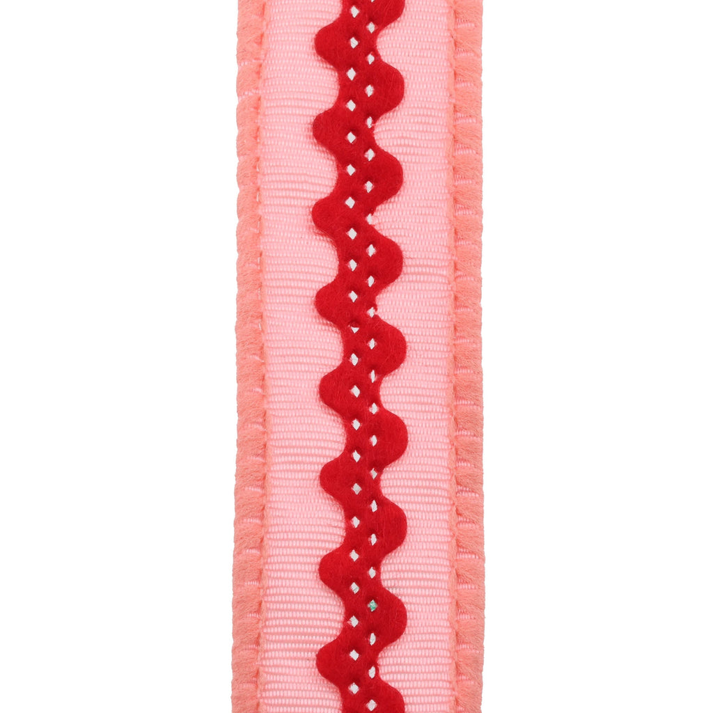Red and Pink Ric Rac Christmas Ribbon, 7/8" x 30', by Holiday Time