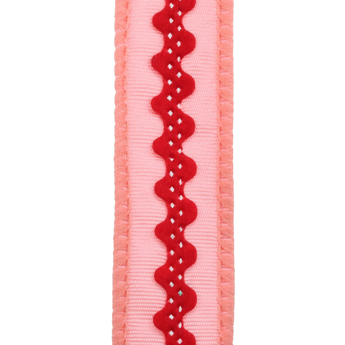 Red and Pink Ric Rac Christmas Ribbon, 7/8" x 30', by Holiday Time