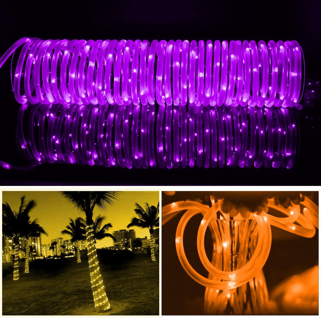 GHODEC Rope Lights Outdoor,33ft 100LED Christmas Lights Outdoor Decor,16 Colors Changing Twinkle Fairy Lights Plug in with Remote & USB for Outdoor Indoor Patio Garden Halloween Holiday Decor