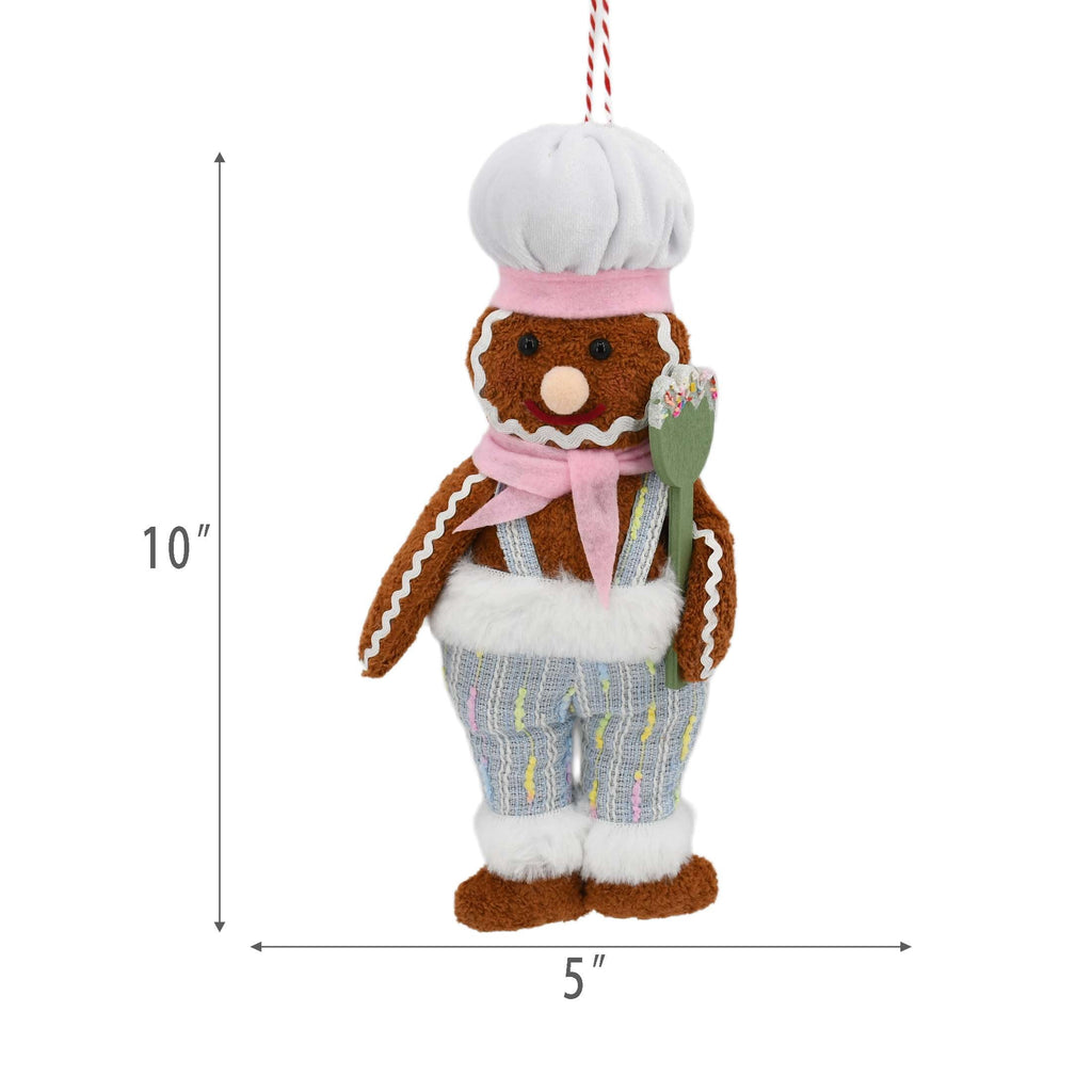 Holiday Time Christmas Jumbo Gingerbread Boy Ornament 10 Inches, 1 Count