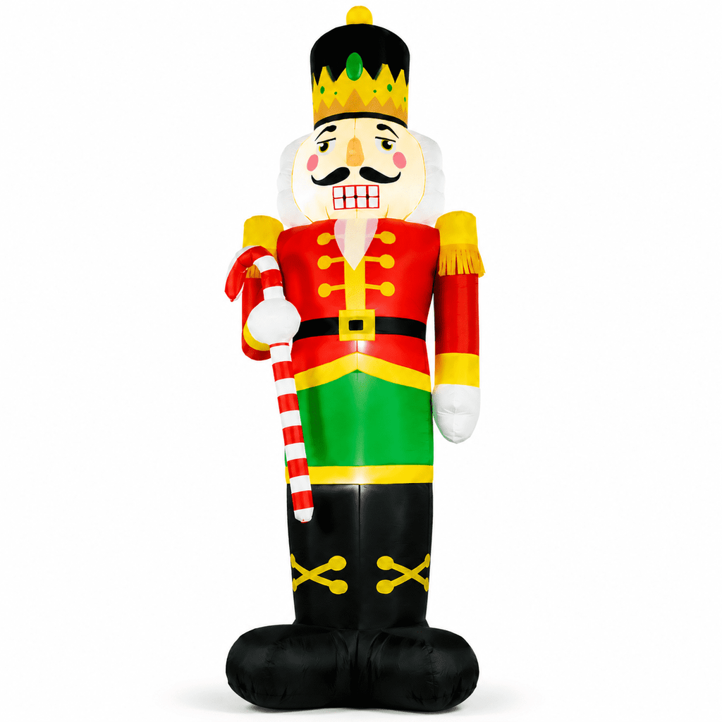 Yexmas 8FT Christmas Inflatable Nutcracker Soldier Blow Up Yard Decor with LED Light for Outdoor Christmas Party ,Garden and Lawn