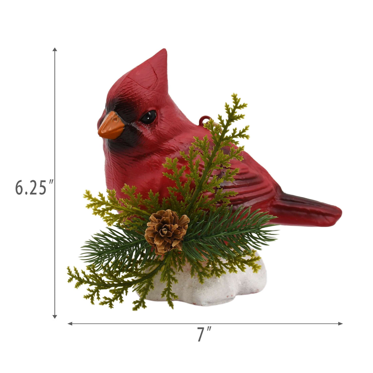Light-Up Multicolor Jumbo Cardinal Christmas Ornament, 6.5", by Holiday Time