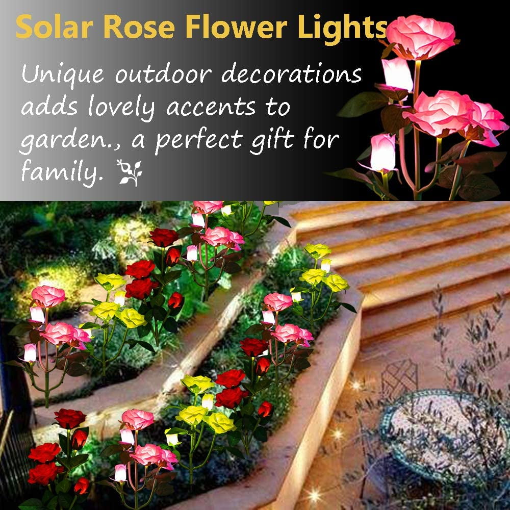 Qishi Solar Red 1.2 V LED Landscape and Walkway Light (2 Pack)
