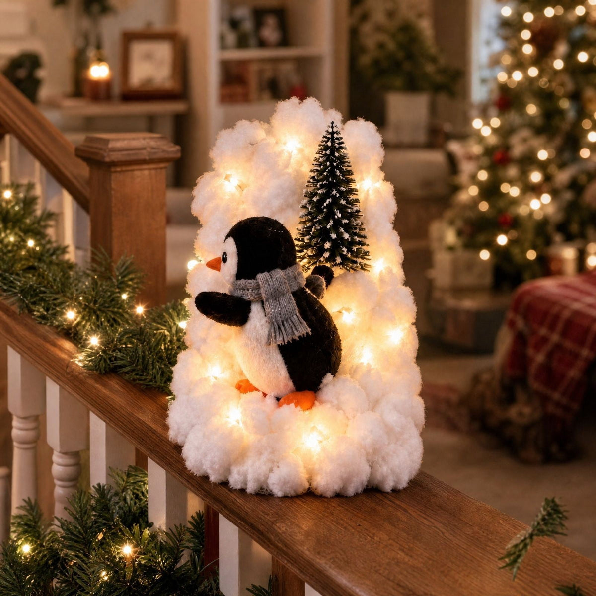 Snowman Magic Fountain, Flowing Snowflake LED Christmas Garden Light,Solar Power and Outdoor Garden Stake for Christmas Yard Decor