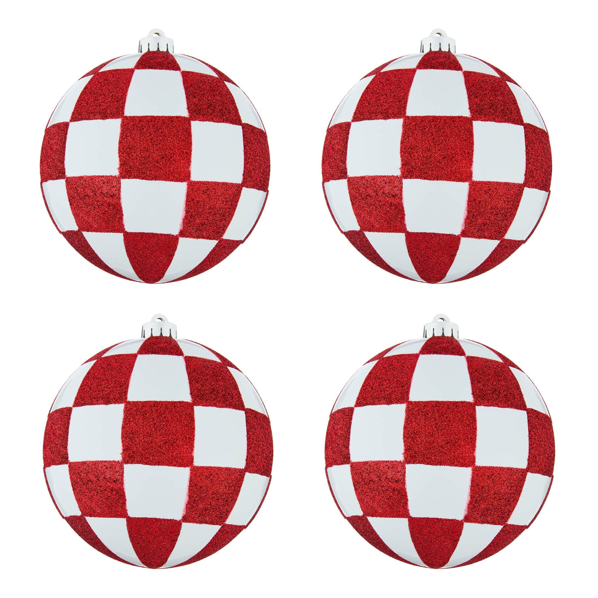 4-Count Champagne and Cream Ball Shatterproof Christmas Ornaments, 6", by Holiday Time