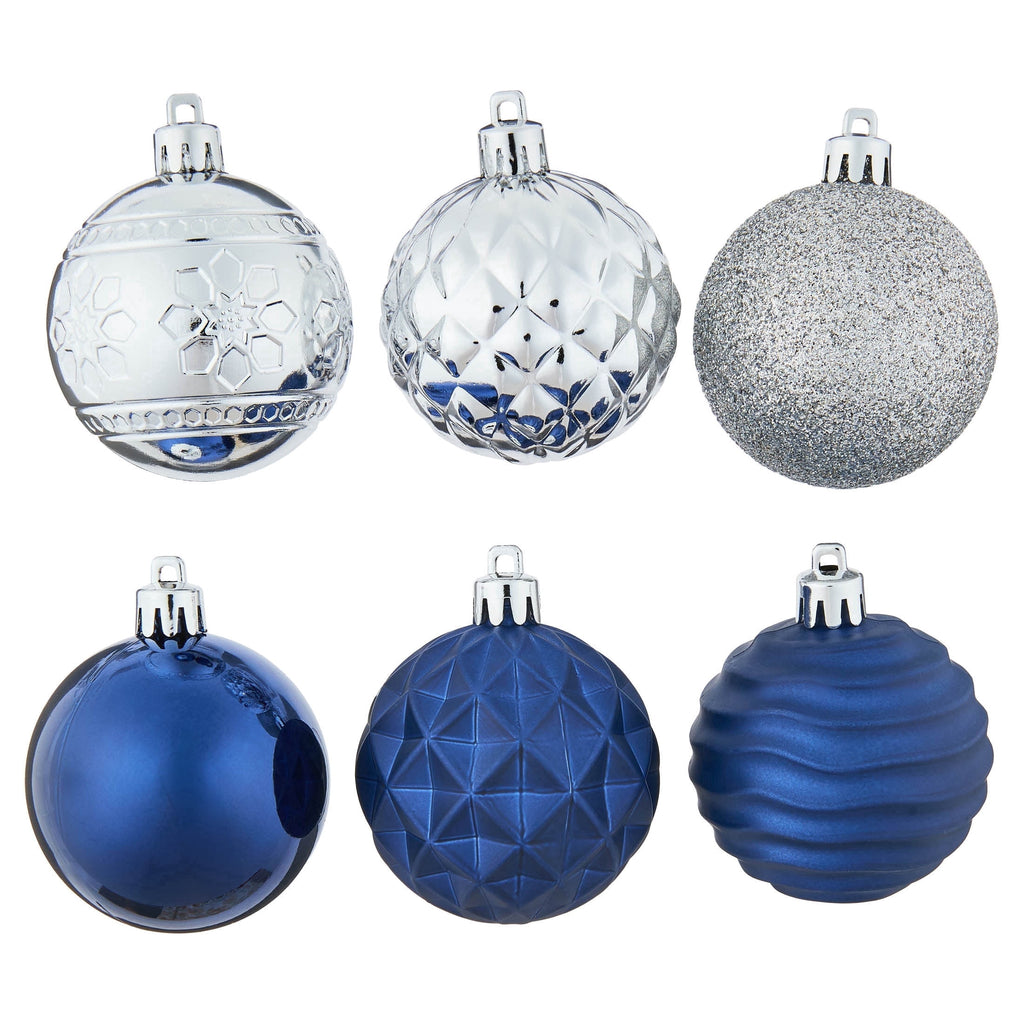 24-Count Red/Green/Gold Ball Shatterproof Christmas Ornaments, 2.8", by Holiday Time