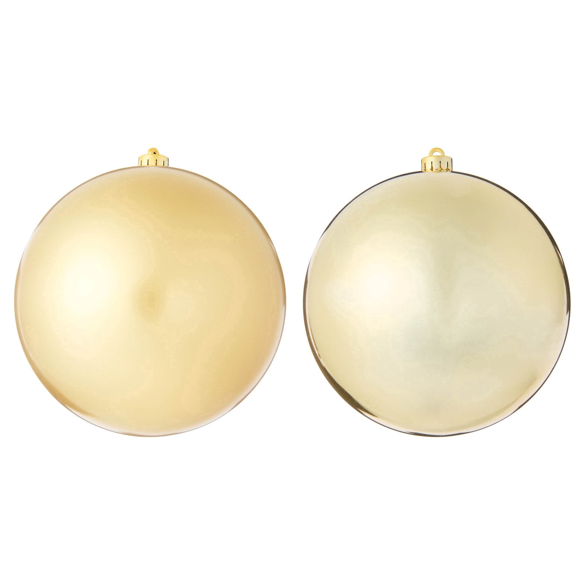 2-Count Bronze Jumbo Ball Shatterproof Christmas Ornaments, 8.5", by Holiday Time