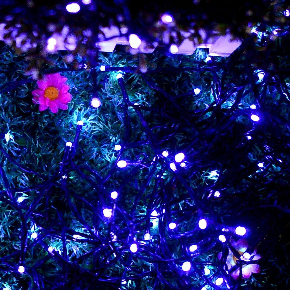 Somnr Christmas Lights Solar String Lights 72ft 200 LED Fairy Lights 8 Modes Ambiance Lighting for Outdoor Patio Lawn Landscape Garden Home Wedding (MultiColor)