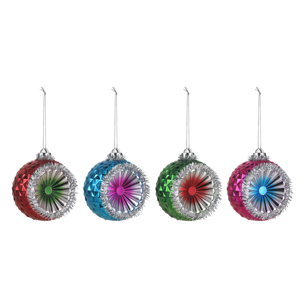 Mr. Christmas Reflector Ornaments, Set of 4