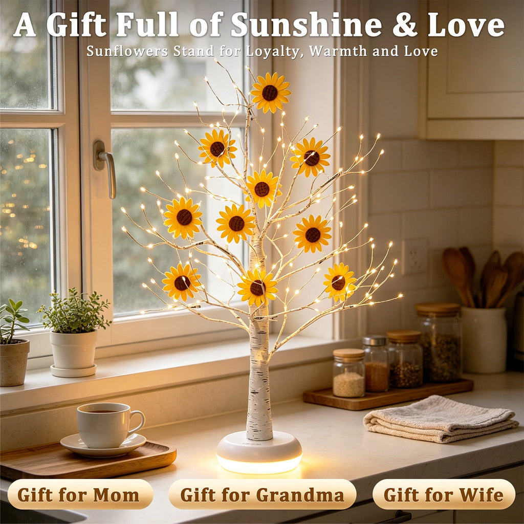 EAMBRITE Birch Tree with Lights, Lighted Twinkle Christmas Tree Fairy Light Spirit