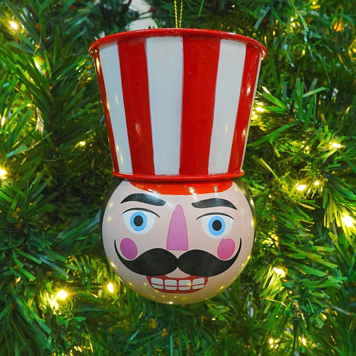 Multicolor Nutcracker Head Christmas Ornament, 5", by Holiday Time
