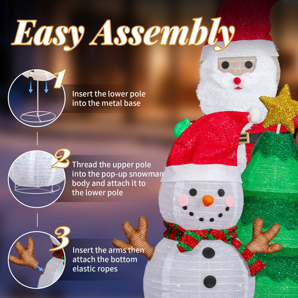 Ktaxon Penguin Christmas Lighted Outdoor Decoration for Holiday Lawn Garden Party