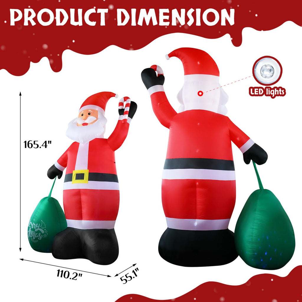 Tcbosik 12 FT Giant Christmas Inflatables Snowman Outdoor Yard Decorations, Blow up Snow Man with Black Hat, Built-in LED Light, Winter Outside Decor for Holiday Party Patio Garden Lawn