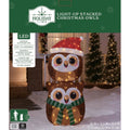 Indoor/Outdoor LED Stacked Owls Christmas Decoration, Multicolor, 20.8", by Holiday Time