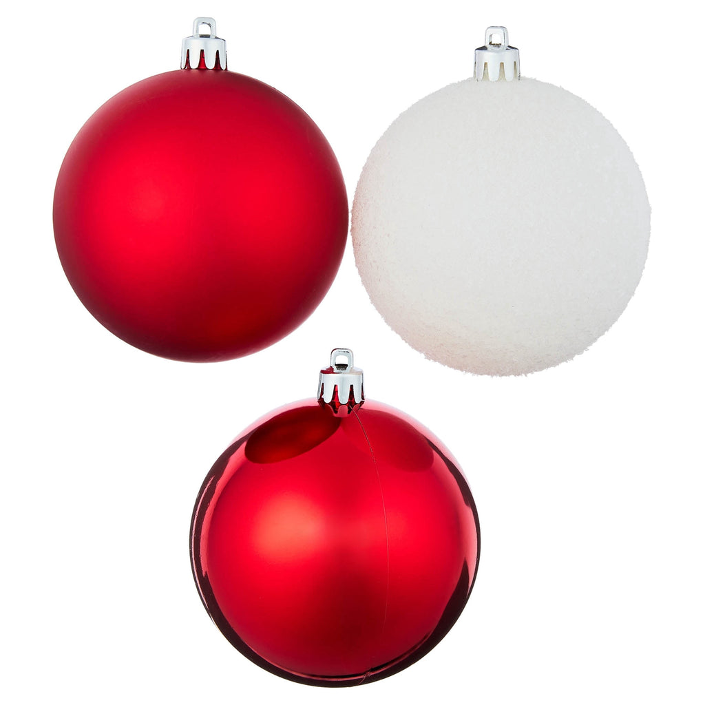 8-Count Champagne and White Ball Shatterproof Christmas Ornaments, 4.5", by Holiday Time
