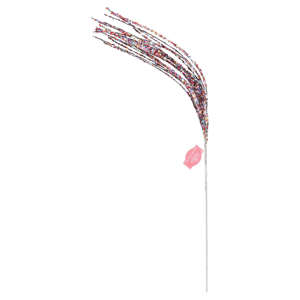 Multicolor Sequin Spray Decorative Christmas Pick, by Holiday Time