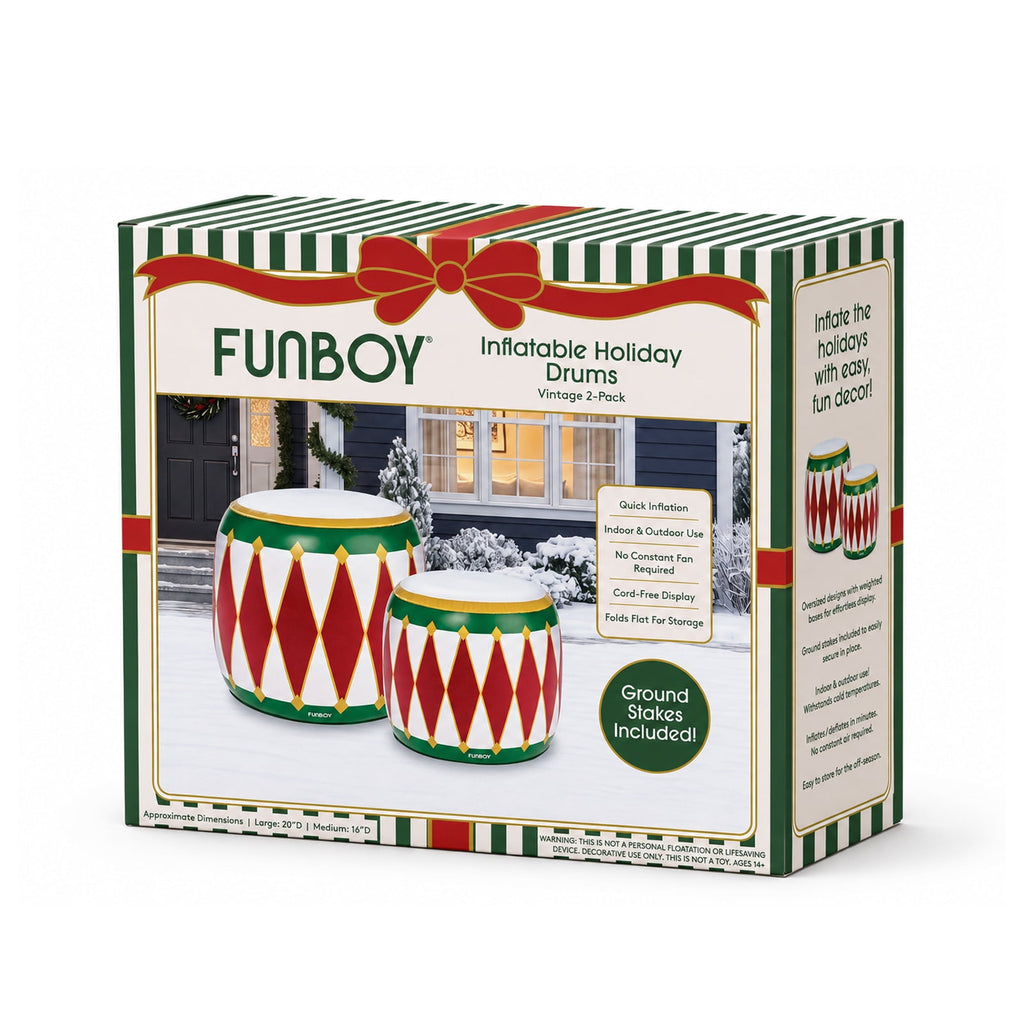 FUNBOY Inflatable Holiday Drums Indoor/Outdoor Decorations