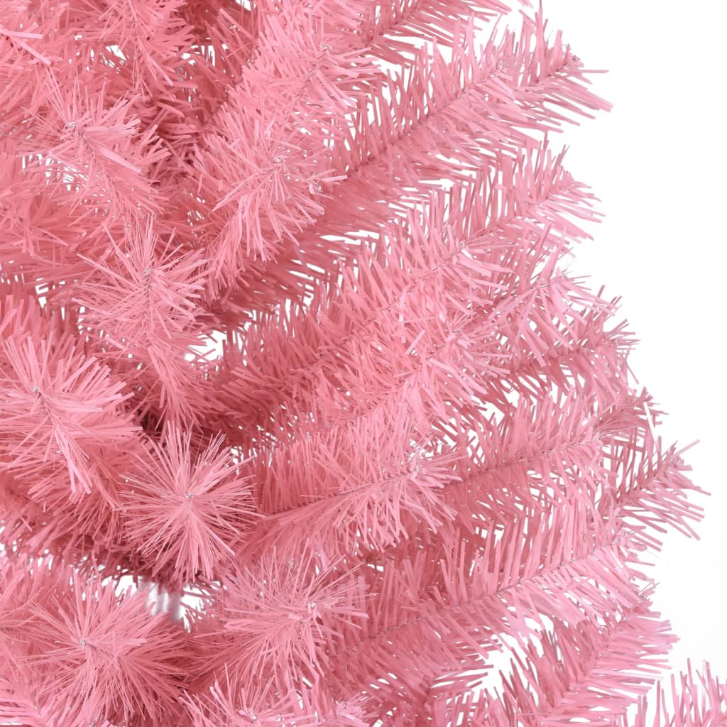 vidaXL Christmas Tree Decoration Artificial Half-Circle Tree with Stand PVC