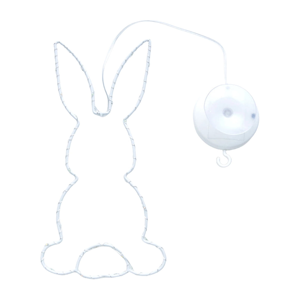 Easter Decorations - String Lights - Easter Tinted Window Lights Bunny Easter Eggs Indoor Decorations Easter Tinted Window Lights Decorative Suction Cups Battery Operated