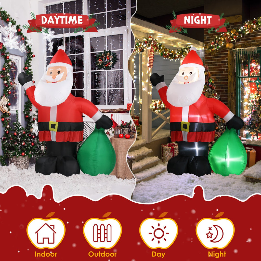 Tcbosik 12 FT Giant Christmas Inflatables Snowman Outdoor Yard Decorations, Blow up Snow Man with Black Hat, Built-in LED Light, Winter Outside Decor for Holiday Party Patio Garden Lawn