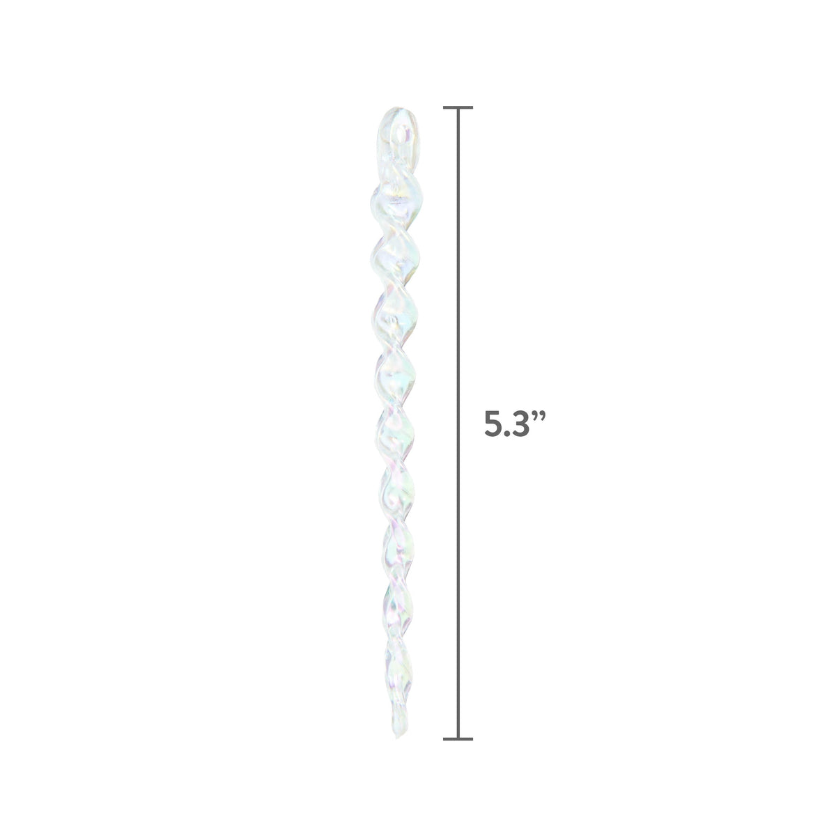 24-Count Red Glitter Icicle Christmas Ornaments, 5.3", by Holiday Time