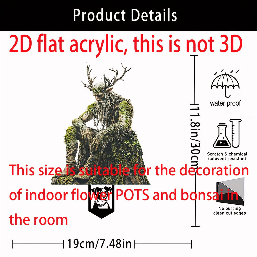 Nkmbld Clearance & Promo! Garden Ornaments, Garden Sculpture Acrylic Potted Plants and Courtyard Decorative Floor Tiles, Housewarming Ornament for Patio, Lawn, Yard, Pathway