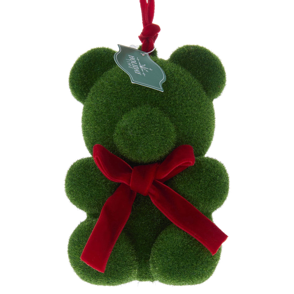 Green and Red Moss Bear Christmas Ornament, 4.8", by Holiday Time