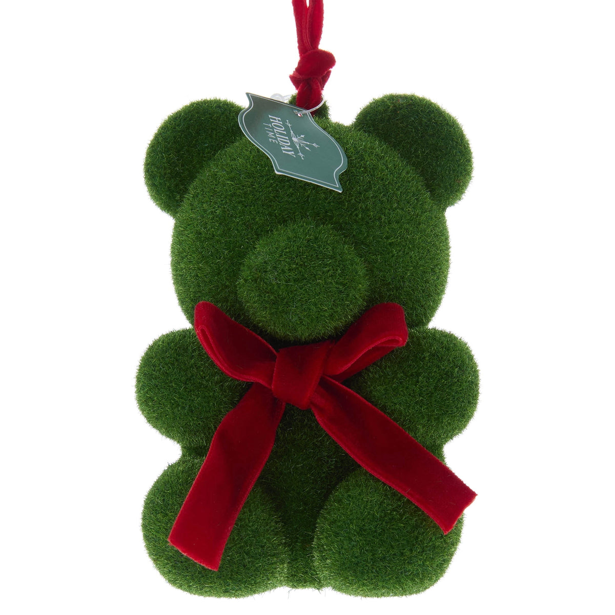 Green and Red Moss Bear Christmas Ornament, 4.8", by Holiday Time
