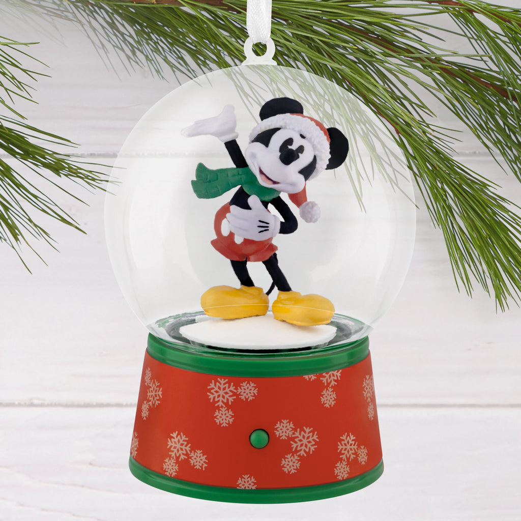 Hallmark Ornament (Disney Mickey Mouse Musical Snow Globe), 1 Count